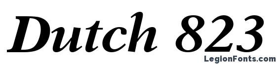 Dutch 823 Bold Italic BT Font