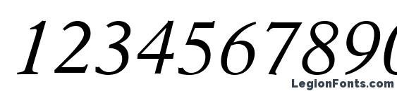Dutch 823 Italic BT Font, Number Fonts