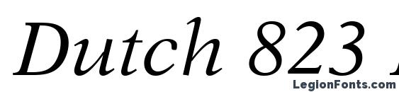 Dutch 823 Italic BT Font
