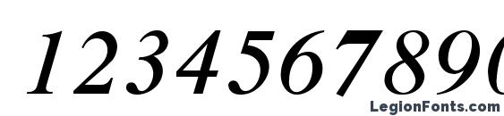 Dutch Italic Font, Number Fonts