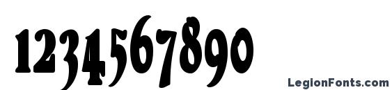 DuvallCondensed Bold Font, Number Fonts