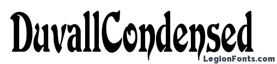 шрифт DuvallCondensed, бесплатный шрифт DuvallCondensed, предварительный просмотр шрифта DuvallCondensed