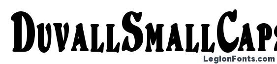 DuvallSmallCapsCondensed Bold Font, Stylish Fonts