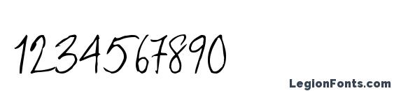 DUVVICKER Regular Font, Number Fonts