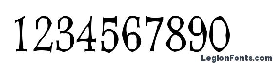 Dweebo Gothic Condensed Font, Number Fonts