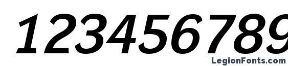 DynaGroteskDE Italic Font, Number Fonts