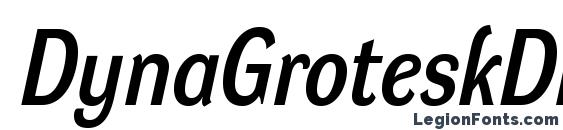 шрифт DynaGroteskDM Italic, бесплатный шрифт DynaGroteskDM Italic, предварительный просмотр шрифта DynaGroteskDM Italic