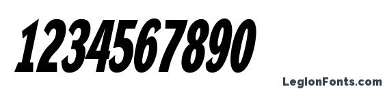 DynaGroteskDXC BoldItalic Font, Number Fonts