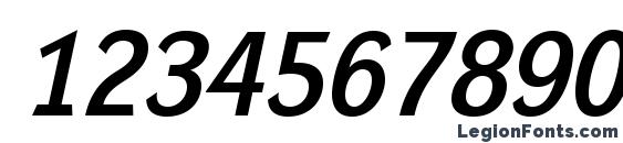 DynaGroteskL BoldItalic Font, Number Fonts