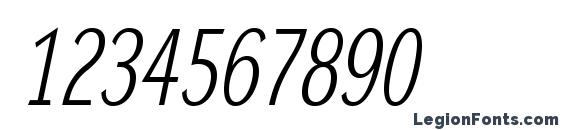 DynaGroteskLC Italic Font, Number Fonts