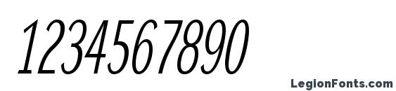DynaGroteskLXC Italic Font, Number Fonts