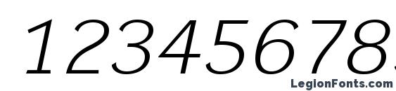 DynaGroteskLXE Italic Font, Number Fonts