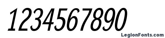 DynaGroteskRC Italic Font, Number Fonts