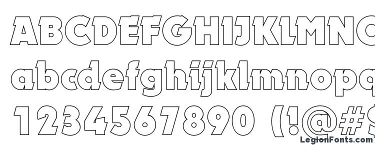 glyphs DynarOutline Bold font, сharacters DynarOutline Bold font, symbols DynarOutline Bold font, character map DynarOutline Bold font, preview DynarOutline Bold font, abc DynarOutline Bold font, DynarOutline Bold font
