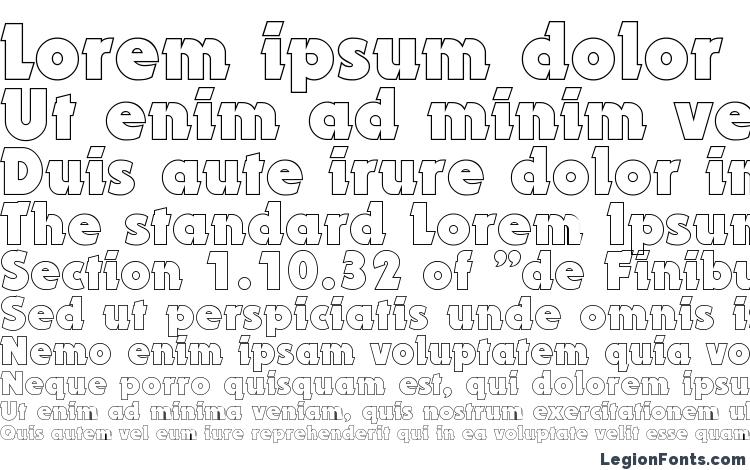 specimens DynarOutline Bold font, sample DynarOutline Bold font, an example of writing DynarOutline Bold font, review DynarOutline Bold font, preview DynarOutline Bold font, DynarOutline Bold font