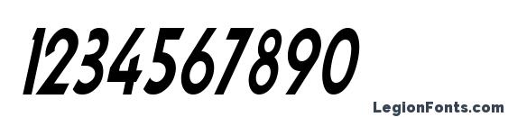 DynastyCondensed Italic Font, Number Fonts