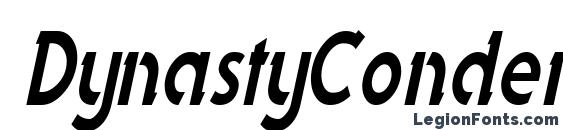 шрифт DynastyCondensed Italic, бесплатный шрифт DynastyCondensed Italic, предварительный просмотр шрифта DynastyCondensed Italic