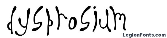 Dysprosium Font