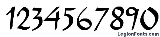 E brantscript Font, Number Fonts