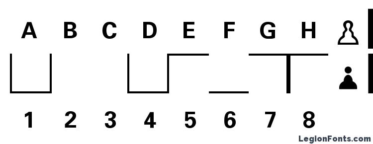 глифы шрифта E2e4, символы шрифта E2e4, символьная карта шрифта E2e4, предварительный просмотр шрифта E2e4, алфавит шрифта E2e4, шрифт E2e4
