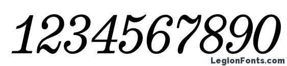 E710 Roman Italic Font, Number Fonts