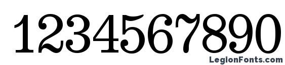 E710 Roman Regular Font, Number Fonts
