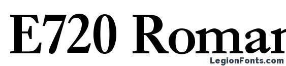 E720 Roman Bold Font