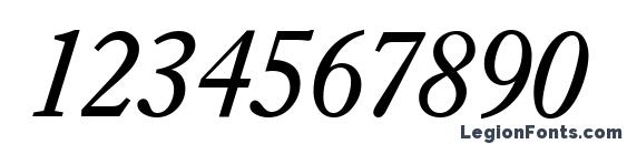 E720 Roman Italic Font, Number Fonts