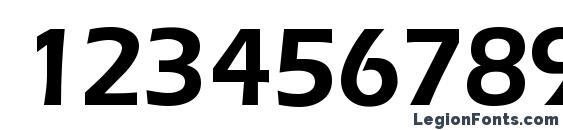 E820 Sans Demi Regular Font, Number Fonts