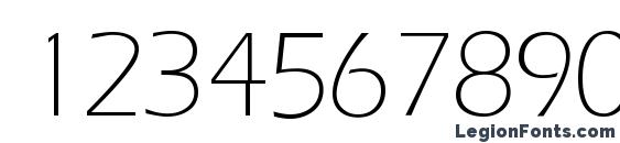 E820 Sans Light Regular Font, Number Fonts