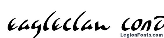 Шрифт Eagleclaw Condensed Italic
