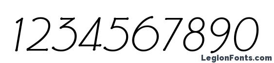 EaglefeatherFormalLightIt Font, Number Fonts