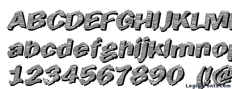 глифы шрифта Early Tickertape, символы шрифта Early Tickertape, символьная карта шрифта Early Tickertape, предварительный просмотр шрифта Early Tickertape, алфавит шрифта Early Tickertape, шрифт Early Tickertape