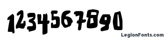 Earthquake Font, Number Fonts
