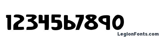 Earths Mightiest Bold Expanded Font, Number Fonts