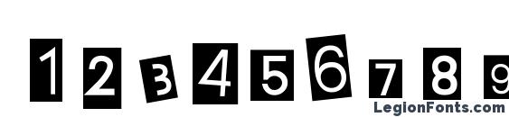 Earwig Factory Font, Number Fonts