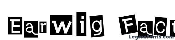 шрифт Earwig Factory, бесплатный шрифт Earwig Factory, предварительный просмотр шрифта Earwig Factory