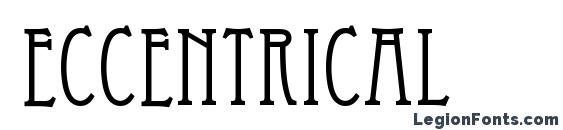 Eccentrical font, free Eccentrical font, preview Eccentrical font