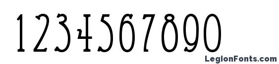 EccentricStd Font, Number Fonts