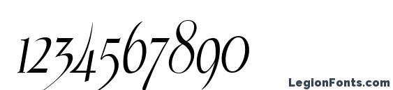 Echelon Italic Font, Number Fonts