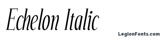 Echelon Italic Font