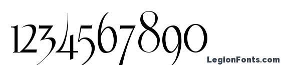 Шрифт Echelon Regular, Шрифты для цифр и чисел