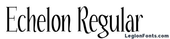 шрифт Echelon Regular, бесплатный шрифт Echelon Regular, предварительный просмотр шрифта Echelon Regular
