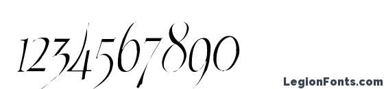 EchelonGaunt Italic Font, Number Fonts