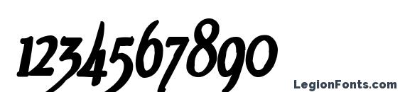 EchelonInk Italic Font, Number Fonts