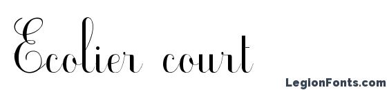 Ecolier court Font, TTF Fonts