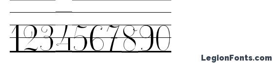 Ecolier lignes Font, Number Fonts