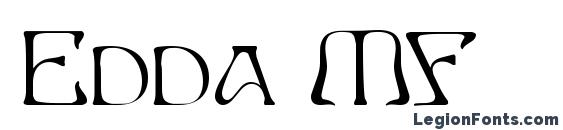 шрифт Edda MF, бесплатный шрифт Edda MF, предварительный просмотр шрифта Edda MF