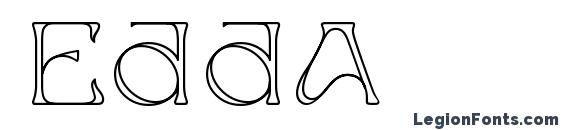 Edda font, free Edda font, preview Edda font