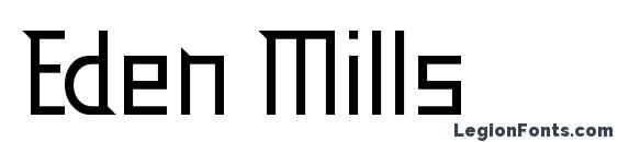 шрифт Eden Mills, бесплатный шрифт Eden Mills, предварительный просмотр шрифта Eden Mills